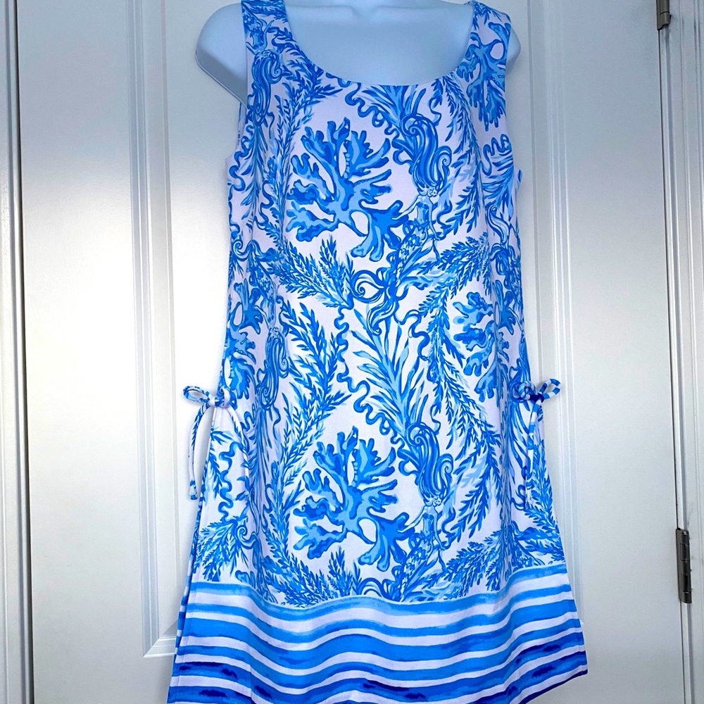 Lilly Pulitzer Sammi Romper in Aqua Engineered - Picture 2 of 7
